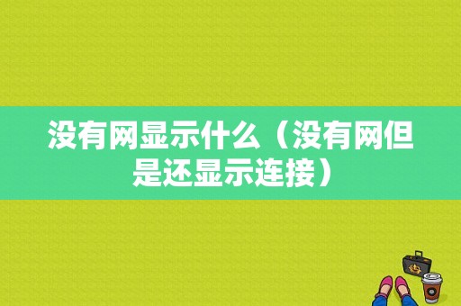 没有网显示什么（没有网但是还显示连接）