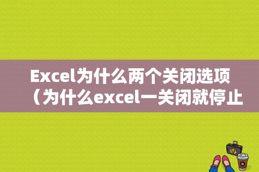 Excel为什么两个关闭选项（为什么excel一关闭就停止工作）