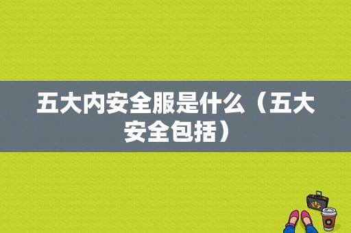 五大内安全服是什么（五大安全包括）