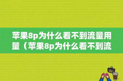 苹果8p为什么看不到流量用量（苹果8p为什么看不到流量用量显示）