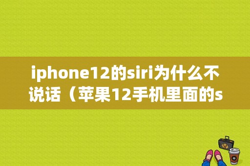 iphone12的siri为什么不说话（苹果12手机里面的siri为什么不说话了）