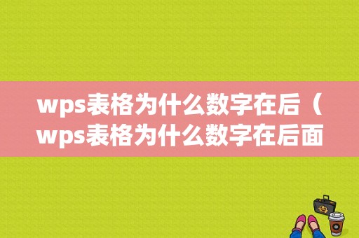 wps表格为什么数字在后（wps表格为什么数字在后面显示）