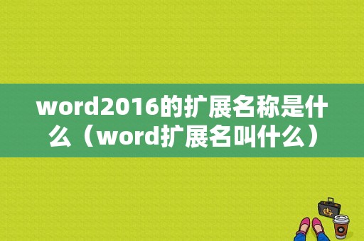 word2016的扩展名称是什么（word扩展名叫什么）