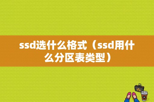 ssd选什么格式（ssd用什么分区表类型）