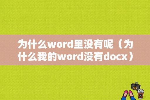 为什么word里没有呢（为什么我的word没有docx）