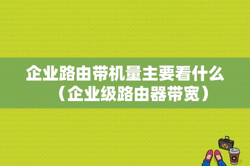 企业路由带机量主要看什么（企业级路由器带宽）