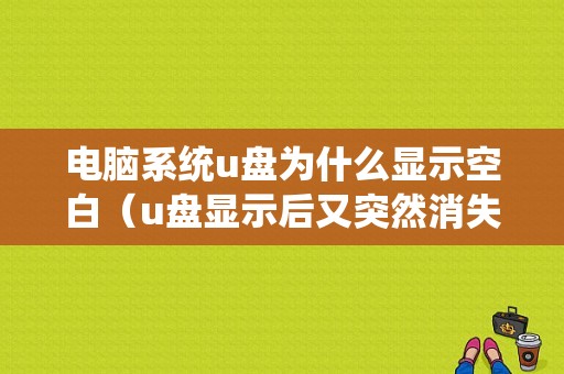 电脑系统u盘为什么显示空白（u盘显示后又突然消失）