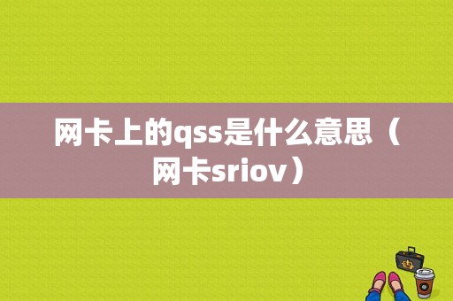 网卡上的qss是什么意思（网卡sriov）