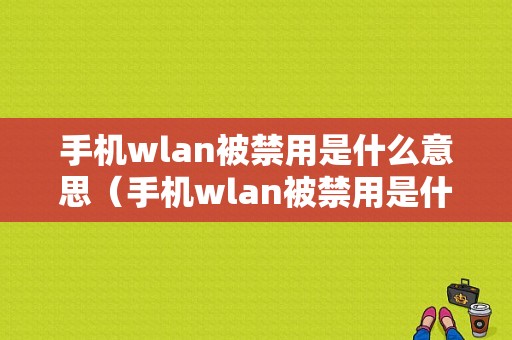 手机wlan被禁用是什么意思（手机wlan被禁用是什么意思呀）