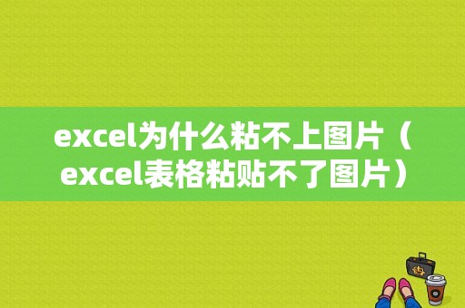 excel为什么粘不上图片（excel表格粘贴不了图片）