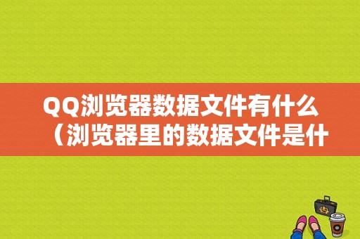 QQ浏览器数据文件有什么（浏览器里的数据文件是什么）