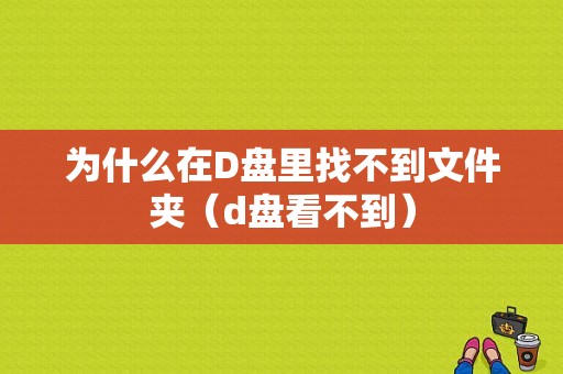 为什么在D盘里找不到文件夹（d盘看不到）