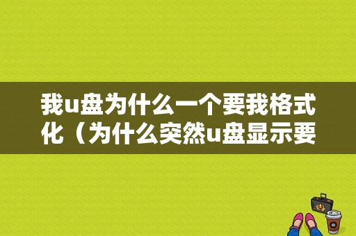 我u盘为什么一个要我格式化（为什么突然u盘显示要格式化）