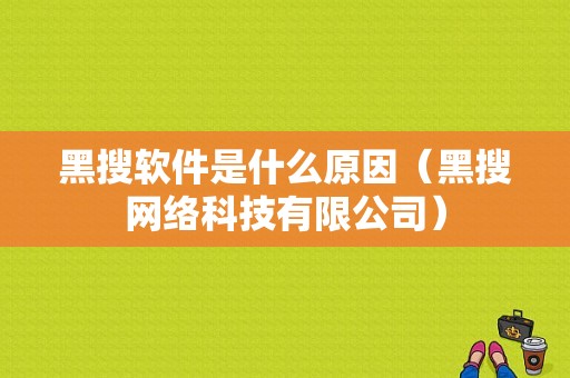 黑搜软件是什么原因（黑搜网络科技有限公司）