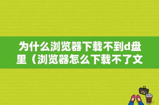 为什么浏览器下载不到d盘里（浏览器怎么下载不了文件）