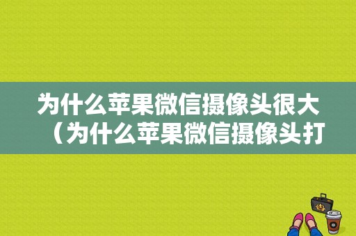 为什么苹果微信摄像头很大（为什么苹果微信摄像头打开了是黑的）