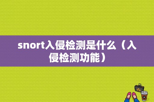 snort入侵检测是什么（入侵检测功能）