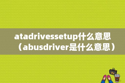 atadrivessetup什么意思（abusdriver是什么意思）