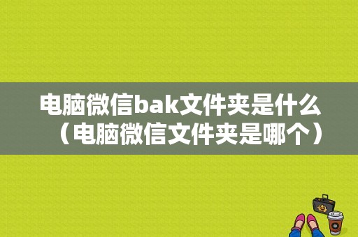 电脑微信bak文件夹是什么（电脑微信文件夹是哪个）