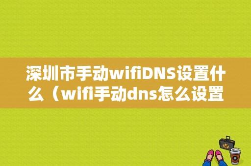 深圳市手动wifiDNS设置什么（wifi手动dns怎么设置）