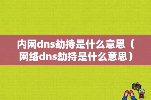 内网dns劫持是什么意思（网络dns劫持是什么意思）