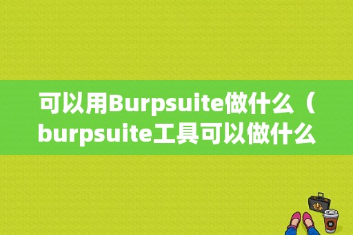 可以用Burpsuite做什么（burpsuite工具可以做什么）