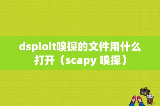 dsploit嗅探的文件用什么打开（scapy 嗅探）