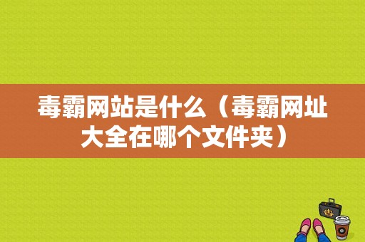 毒霸网站是什么（毒霸网址大全在哪个文件夹）