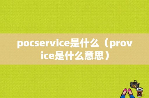 pocservice是什么（provice是什么意思）