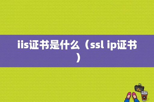 iis证书是什么（ssl ip证书）