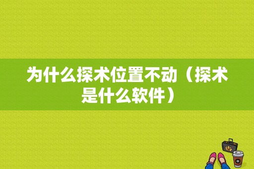 为什么探术位置不动（探术是什么软件）