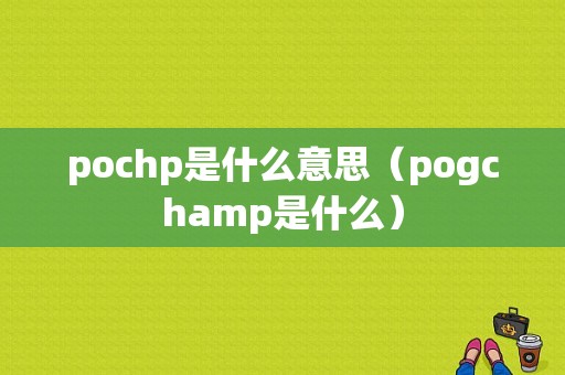 pochp是什么意思（pogchamp是什么）