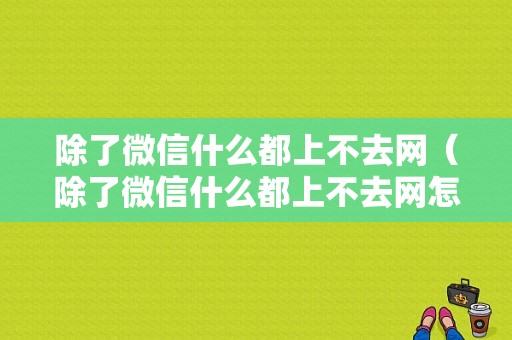 除了微信什么都上不去网（除了微信什么都上不去网怎么回事）