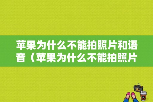 苹果为什么不能拍照片和语音（苹果为什么不能拍照片和语音聊天）