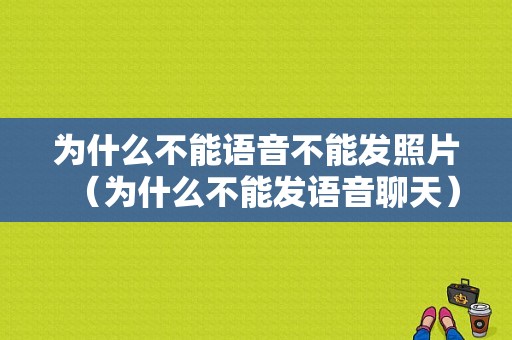 为什么不能语音不能发照片（为什么不能发语音聊天）