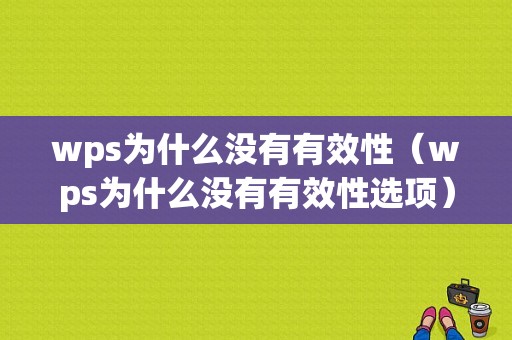 wps为什么没有有效性（wps为什么没有有效性选项）