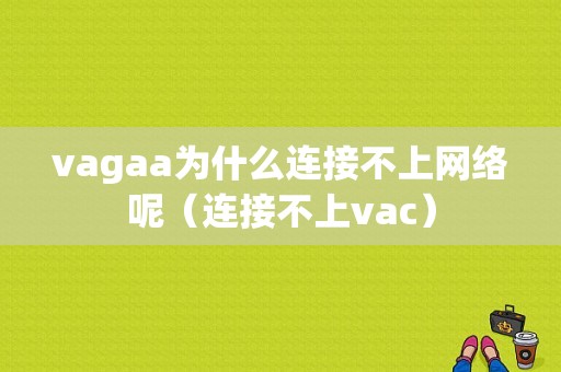 vagaa为什么连接不上网络呢（连接不上vac）