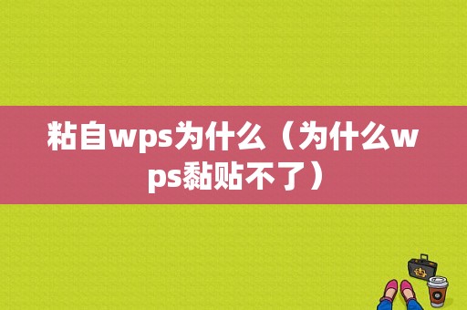 粘自wps为什么（为什么wps黏贴不了）