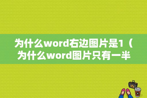 为什么word右边图片是1（为什么word图片只有一半）