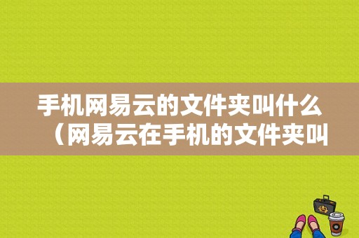 手机网易云的文件夹叫什么（网易云在手机的文件夹叫什么）