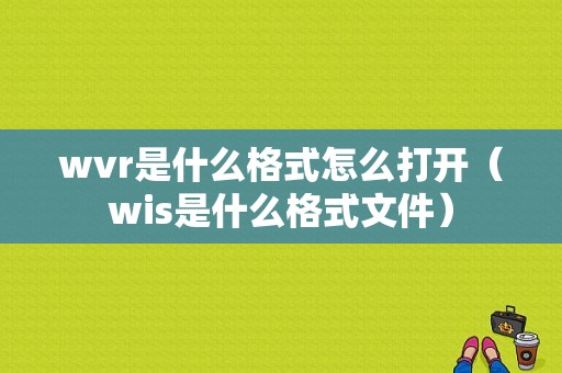 wvr是什么格式怎么打开（wis是什么格式文件）