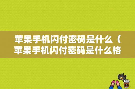 苹果手机闪付密码是什么（苹果手机闪付密码是什么格式）