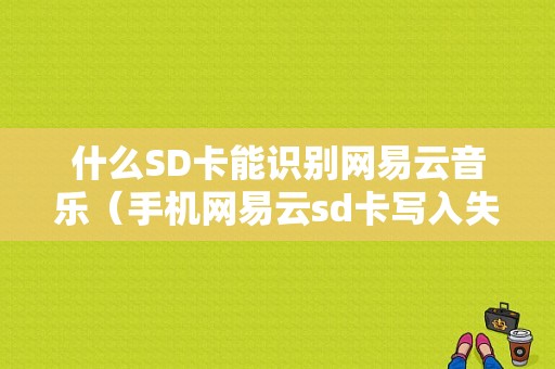 什么SD卡能识别网易云音乐（手机网易云sd卡写入失败）