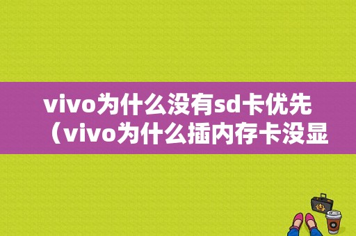 vivo为什么没有sd卡优先（vivo为什么插内存卡没显示）