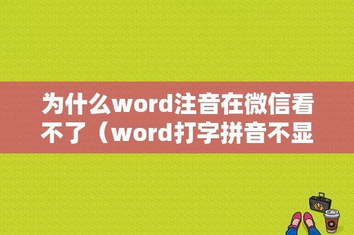 为什么word注音在微信看不了（word打字拼音不显示）