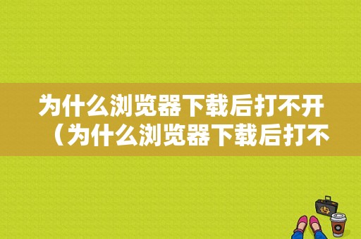 为什么浏览器下载后打不开（为什么浏览器下载后打不开文件）