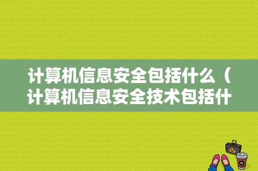 计算机信息安全包括什么（计算机信息安全技术包括什么）