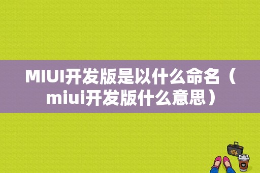 MIUI开发版是以什么命名（miui开发版什么意思）