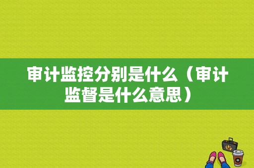 审计监控分别是什么（审计监督是什么意思）